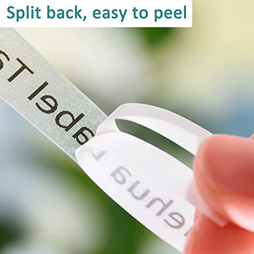 Hehua Tz Tape 12Mm 0.47 Laminated Clear Tze-131 Tze131 Compatible For Brother Label Maker Tape 12Mm 0.47 Clear Tz-131 Tz131 For Ptouch Pt D210 D200 D220 D600 Pth110, 1/2'' Black On Clear, 6 Pack #TOP1