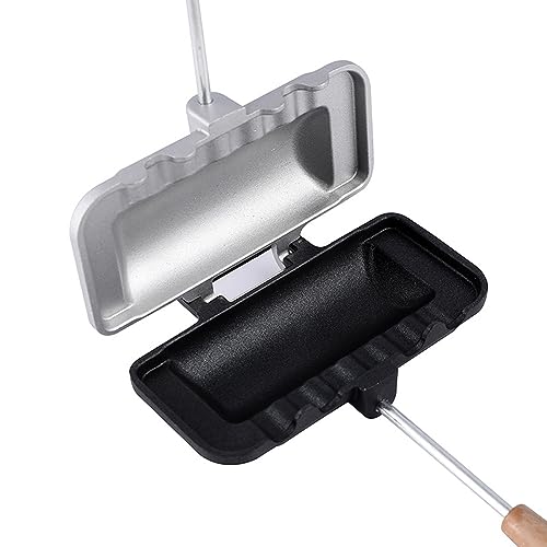 Poêle à sandwich fonte d'aluminium double face cuisson rapide - 6