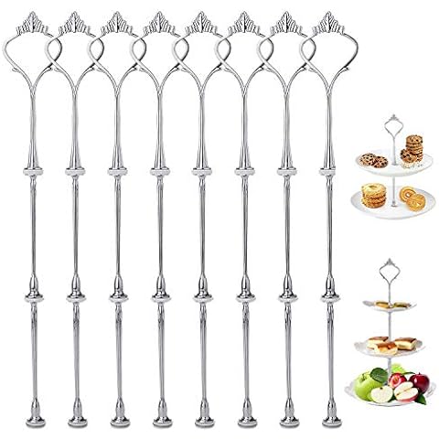 Conjunto de 5 Cake Oro Flores Plate Fittings Cover