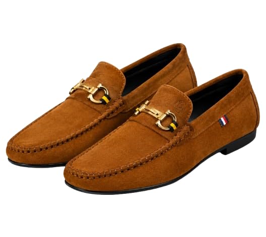 Image of BUZZBASK Men?s Synthetic Leather Loafers | Premium Soft Comfort Driving Shoes | Lightweight Casual Slip-On Moccasins for Office, Party, Anti-Skid Sole Stylish Formal Shoes