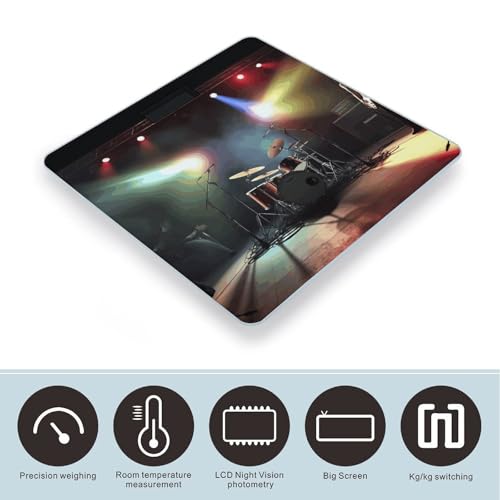 Báscula Digital de Baño con Pantalla LCD y Capacidad 400 lb miniatura 3