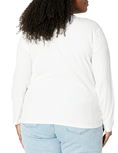 Image of Amazon Essentials Women's Long Sleeve Slim-Fit Rib Scoop Neck Sweater, Fall Tops, Pack of 2