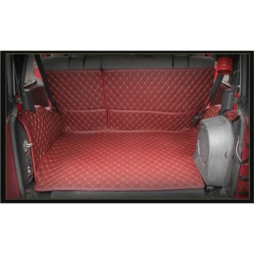 Tapis de coffre Jeep Wrangler JK 4 portes 2007-2018 antidérapant en caoutchouc noir