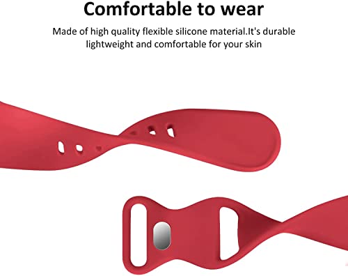 Image of MINX Silicone Smart Watch Strap For Apple Watch Band 38mm /40mm /41mm /42mm /44mm /45mm /49mm Series 8-1 /SE (Combo Packs) (S-2,38mm /40mm /41mm) Multicolor