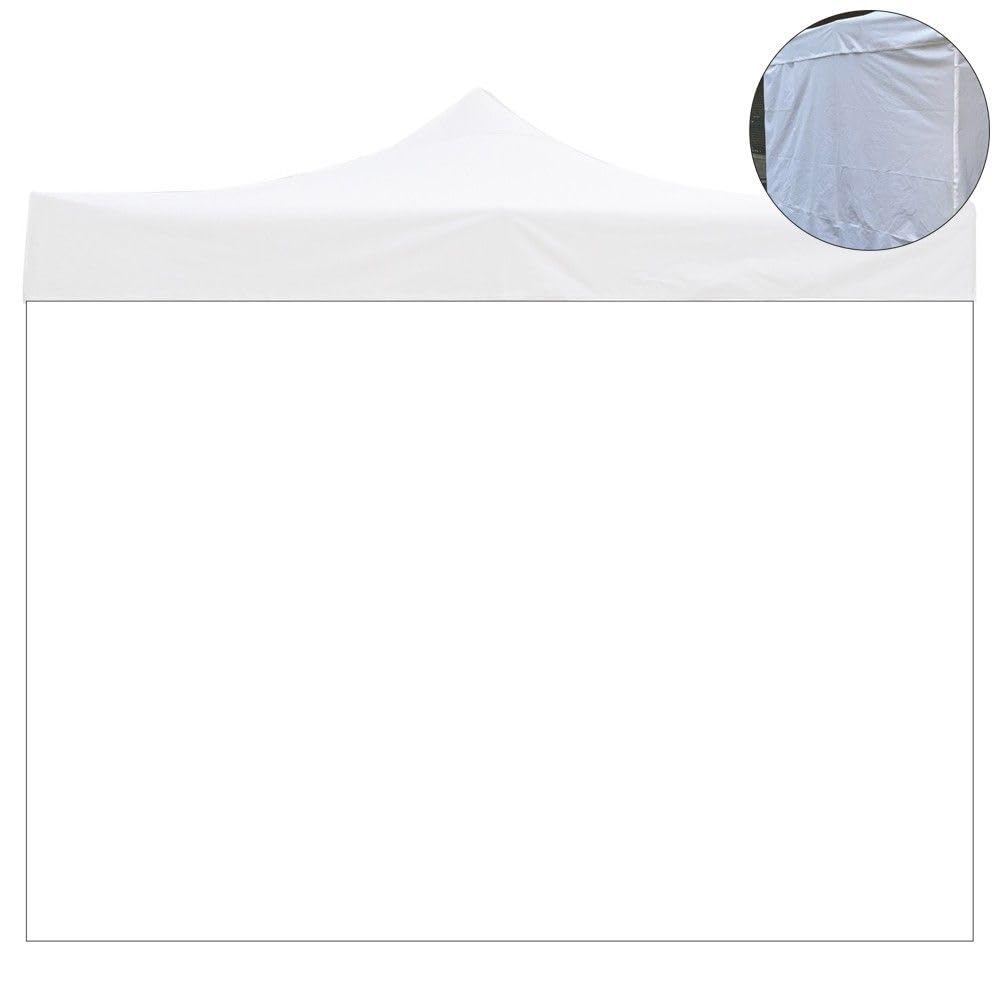 Lona lateral de 2x2 m impermeable y recambio de tela blanca para carpa plegable
