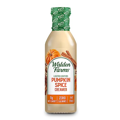 Walden Farms - Limited Edition Pumpkin Spice Cream, 12 oz Bottle: Creamy & Tasty, Vegan, Paleo & Keto