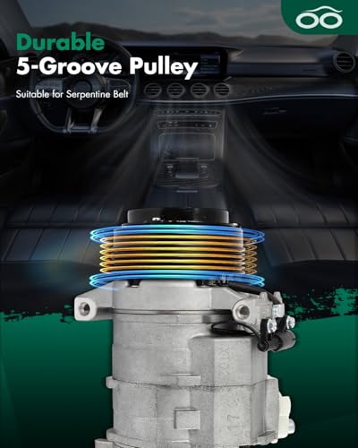 Image of SCITOO AC Compressor fit for BMW for X5 3.0L 2001 2002 | Fast Cooling, Ultra Low Noise (≤72 dB)Air Conditioner Compressor with Clutch, Easy Installation, 64526921650 64528377067