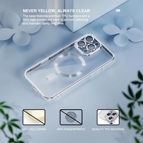 Image of Misea Magnetic for iPhone 16 Pro Max Case Compatible with MagSafe Silver
