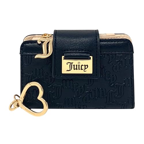 Portefeuille pour femme Juicy Couture Miss Juicy Réglisse avec étui cartes compact