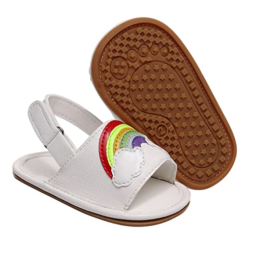 Infant Boys Girls Open Toe Rainbow Shoes First Walkers Shoes Summer Toddler Flat Sandals Kid Sandals3