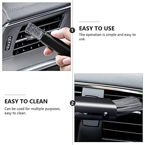 FAVOMOTO 2Pcs Carro Detalhando Escova Auto Detalhamento Car Escova Duster Escova para Limpeza Do Car