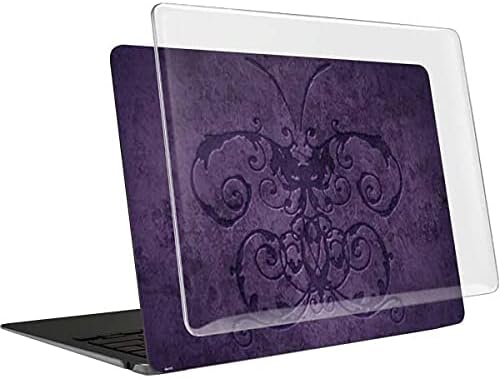 Skinit Case + Skin Compatible with MacBook Air 13in (2020) - Tate and Co. Purple Damask Butterfly Design