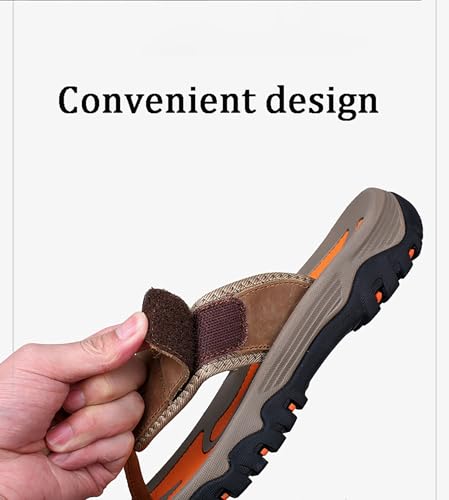 Men's Flip-Flops, Thongs Sandals Sturdy Comfort Slippers for Beach4