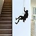 Blrpbc Stickers Muraux Autocollant Mural Escalade Grimpeurs Vinyle décalcomanie Chambre décoration Murale Salon décoration Fronde Sports extrêmes Art Mural 46x84cm