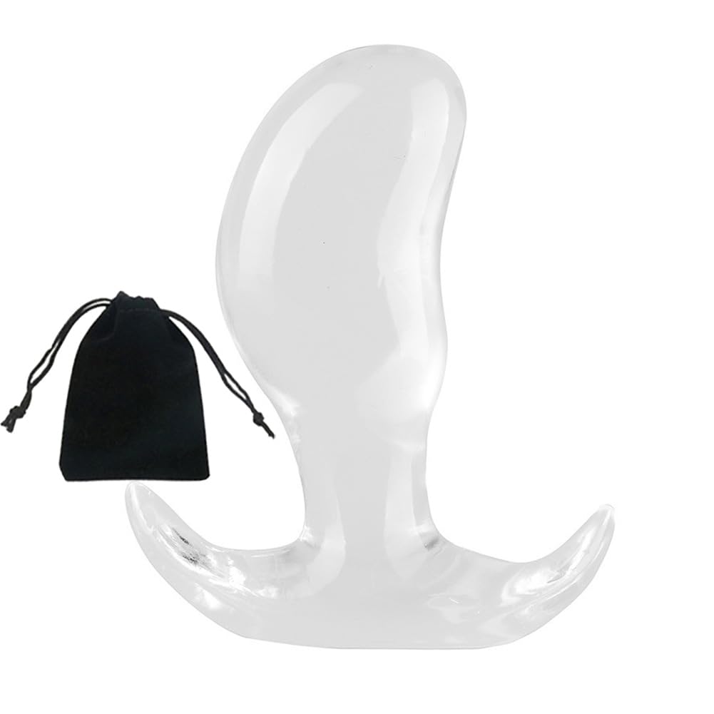 Mango Shaped Anal Plugs Mini Clear Butt Plug Anus Vagina Trainer Toy Training Adult Sex Toy for Beginners