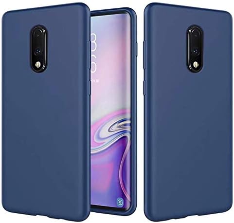 NiaCoCo Compatible with Huawei P Smart 2019/Honor 10 Lite Case Ultra Thin Shockproof Liquid Silicone Phone Case Soft Gel Microfiber Rubber Stripe Protector Case (Blue Purple)
