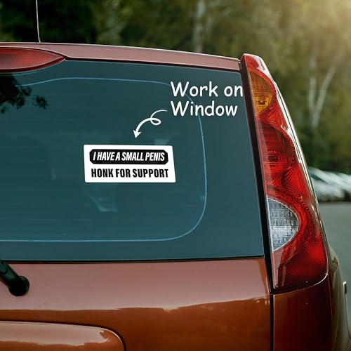 Image of Funny Honk Sticker Honk for Support, Vinyl Waterproof Car Bumper Decal 5 x 2 Inch, Novelty Humor Sticker for Truck SUV Window