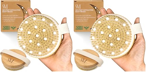 CSM Dry Brushing Body Brush_for Lymphatic Drainage - Natural Boar...