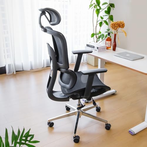 Image of NearHub EC20 Ergonomic Office Chair for Big and Tall 6'5 inch Tall Max, 400Lbs Computer Desk Heavy-Duty Office Gaming Chair with Adjustable Features, High-Back Design, and Premium Comfort for Office,Home