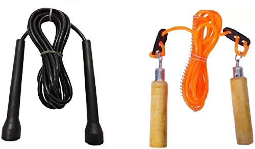 Skipping Rope Combo 1 Wooden + 1 PVC Rope (B07QL965SW) Amazon Price History, Amazon Price Tracker