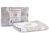 Baby Blanket Organic Cotton Boy Girl Large Flannel Receiving Blanket Soft Warm Grey Easy