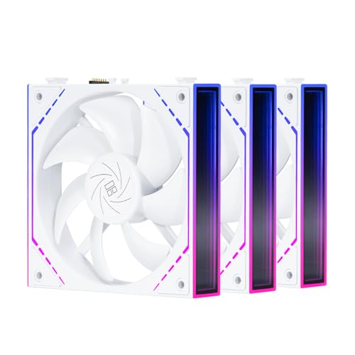 Image of Thermalright TL-M12QW 120mm ARGB Case Fans, 2000RPM, 68.9CFM, 1-Pack | Clean Daisy Chain Wiring, PWM /ARGB Sync, Infinity Mirror Lighting