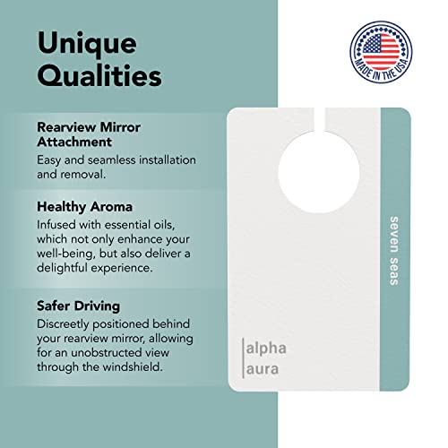 Healthy Car Freshener - Discreet Environmentally Friendly Aromatherapy Essential Oils Healthy Car Air Freshener By Alpha Aura (Seven Seas) #TOP4