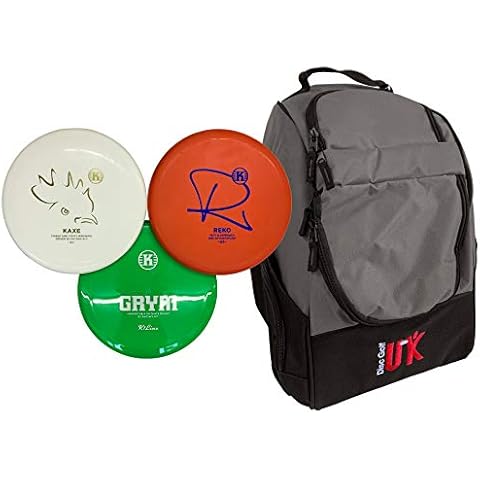 Kastaplast Disc Golf Set: Kaxe K3, Reko K3, Grym K1 & DGUK Bag - Frisbee Golf Cover