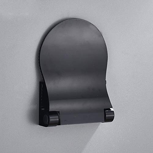 Godecor Solid Alloy Metal Shaving Pedestal For Shower, Black Leg- Shaving Shelf Folding Shower Foot Rest Hotel - Yl00029 (Black) #TOP7