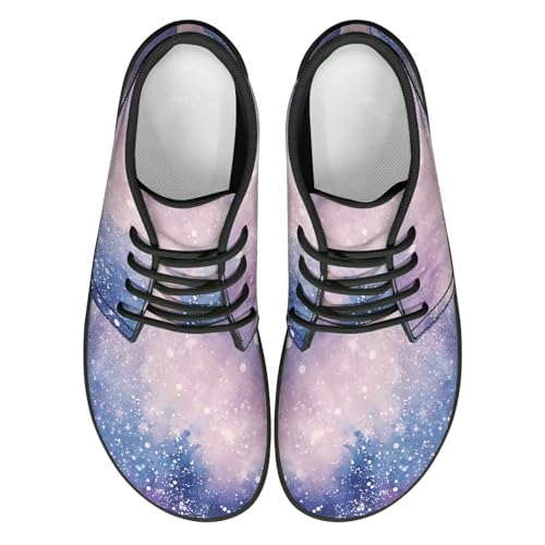 Howilath Galactic Starry Sky Barefoot Running Shoes for Men Low Zero Drop Sneaker Anti-Skid Casual Minimalist Shoes4