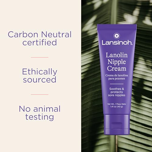 lansinoh lanolin nipple cream safe for breastfeeding baby 100 natural nipple butter for mom breastfeeding essentials 141 ounces
