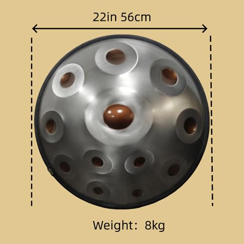 Handpan Artesanal 12 Notas Golden Eyes Acero Profesional miniatura 2
