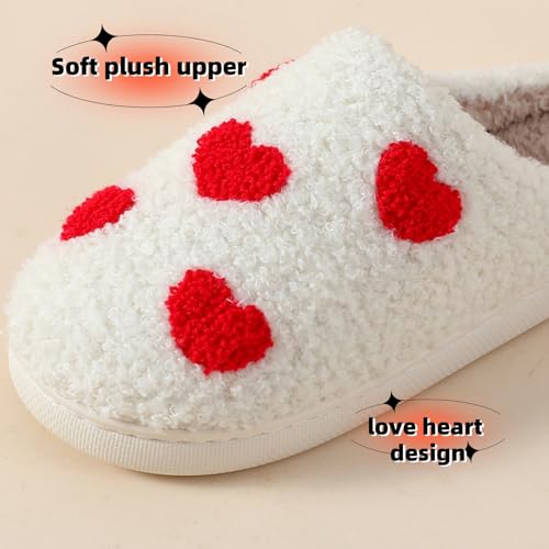 Image of FAYUEKEY House Slippers for Women Fuzzy Mens Fruit Series Strawberry Memory Foam slippers Bedroom Shoes