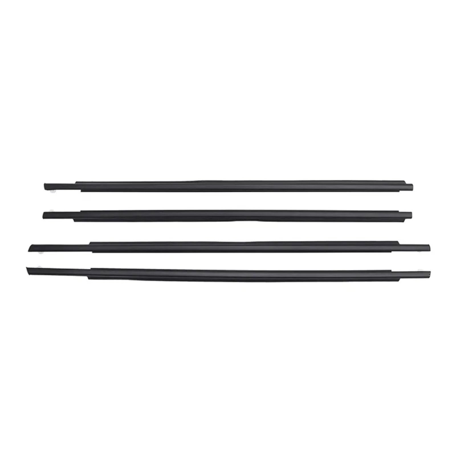 Glilar One Color Automotive Window Seals Compatible With Toyota For Prius 2004 2005 2006 2007 2008 2009 4Pcs Window Moulding Weatherstrip Seal Side Door Glass 75710-47010