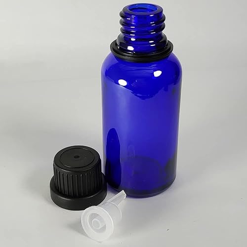 Miniatura 8 de PIPIBA - Botella de vidrio con cuentagotas de aceite esencial de 1.0 fl oz (1 onza). Frascos de muestra recargables con reductor de orificio y Ámbar