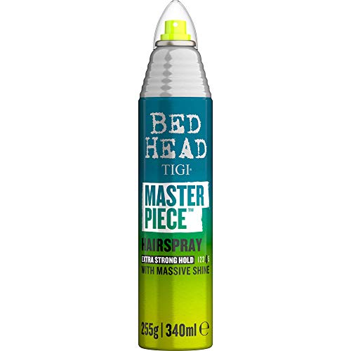 BED HEAD by TIGI   Masterpiece Laca de pelo brillante, agarre fuerte y brillo, 340 ml