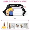 Vavabox A-Z Initial Personalized Tote Bag, Waterproof Gifts for Women, Bridesmaids, Mom, Teachers, Friends (03-Black Set, M) #5