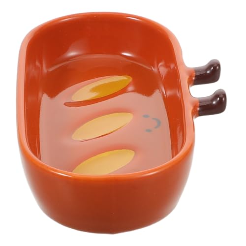 Veemoon Cuencos de Cerámica para Salsas Forma de Pan Baguette Pequeño, Plato Resistente de Cerámica para Mojar, Adecuado para Cocina y Comedor en Casa, Set