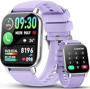 Smartwatch Uomo Donna, Nuove 1.85" Orologio Smartwatch con Chiamata Bluetooth,112+ Sportive Orologio Fitness con Sonno/Cardiofrequenzimetro/Contapassi, Impermeabil IP68 Smart Watch