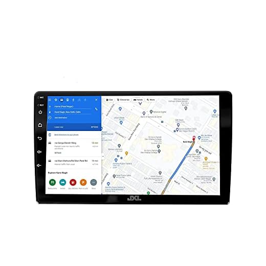JXL 9 Inch Car Android Double Din Player 2GB/32GB Capacitive Touch Screen Quad Core Proceessor 1080P HD Screen, Latest Android Version 12 BT 5.0, Wi-Fi, GPS, USB 2.0, Navigation 2GB/32GB