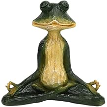 Topyond Yoga Frog Statue, Resin Yoga Figurine Home Decor, 5.9in Relaxing Meditation Decor, Garden Decor Figurine for Yoga Meditation Lovers, for Tabletop Office Desktop
