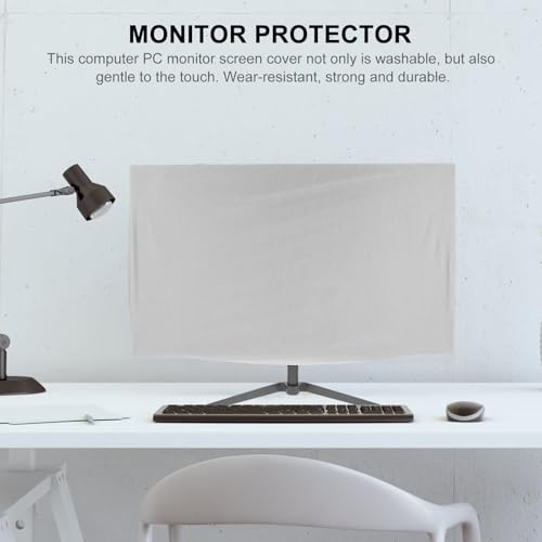 Funda protectora de monitor de 27 pulgadas plata con tejido tecnico de alta resistencia 7
