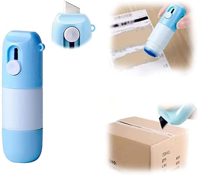 Image of Thermal Paper Correction Fluid with Unboxing Knife 10ml | 2-in-1 Privacy Protection Tool | Data Eraser for Courier Labels, Receipts & Bills | Portable Anti-Leak Information Protection Fluid