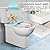 Angol Shiold Elongated Toilet Seat Molded Wood Toilet Seat with Quietly Close and Quick Release Hinges, Easy to Install also Easy to Clean (Elongated, Beach)