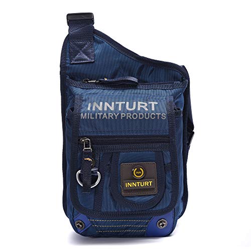 Big Sale Crossbody Fanny pack Sling Bag Pack Casual Shoulder Daypack Chest Shoulder Bag for 11.6-Inch Laptop iPad Mens Women (Blue9238)