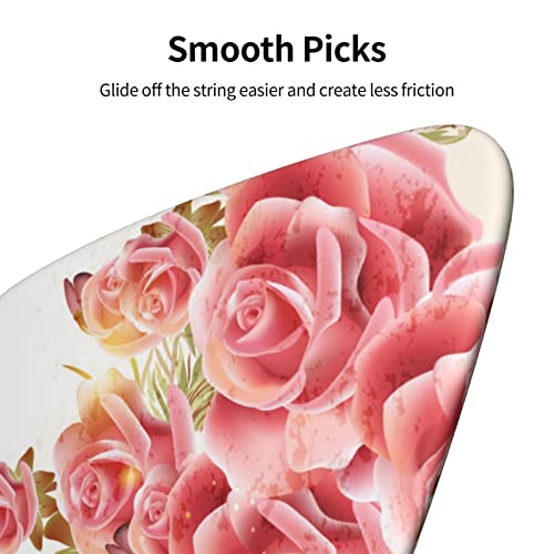 Ensemble de 6 médiators de guitare Pink Rose Blossom pour guitare acoustique, guitare électrique, basse, ukulélé – fin… - Les Beatles, Paul McCartney, John Lennon, RIngo Starr, George Harrison Ensemble de 6 médiators de guitare Pink Rose Blossom pour guitare acoustique, guitare électrique, basse, ukulélé - fin… – Image 7