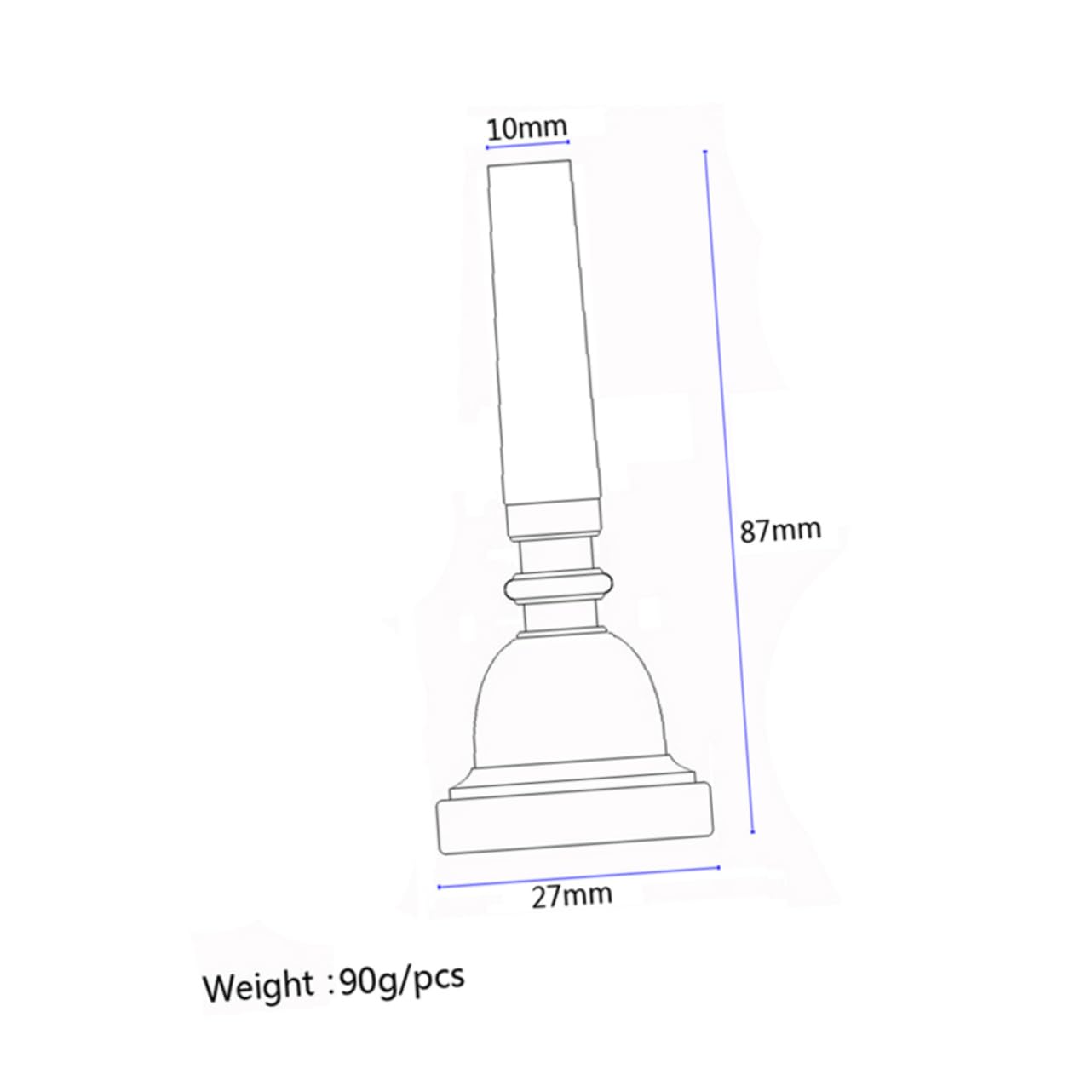 Levemolo C507 Trumpet Mouthpiece Silver Shape for Easy Blowing Full Tone Unique Design