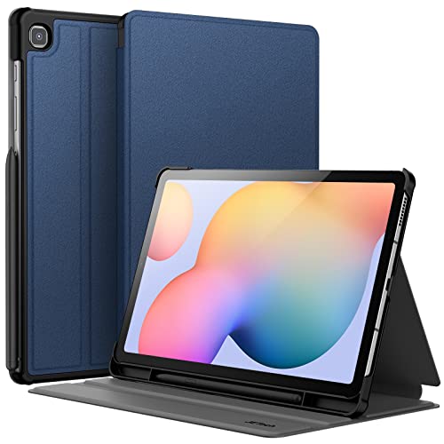 JETech Custodia per Samsung Galaxy Tab S6 Lite 10,4 Pollici 2024/2022/2020 con S Pen Holder, Sottile Folio Stand Protettiva Tablet Cover, Multi-Angolo Visualizzazione (Navy)