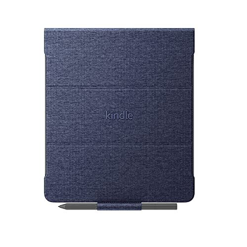 Amazon Kindle Scribe Fabric Folio Cover with Magnetic Attach (for 2024 and 2022 Releases), Slim and Lightweight - Denim