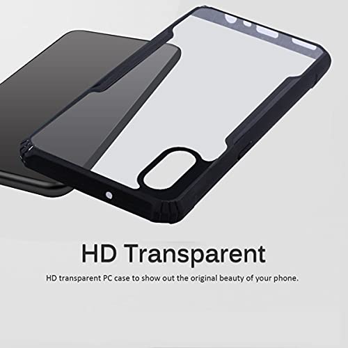 Image of Jkobi Hard PC Crystal Bumper Shockproof Back Cover Case for Samsung Galaxy A02 with Camera Protection (Matte Black)